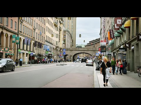 Sweden : Stockholm walks - Fancy shopping street 4K #13