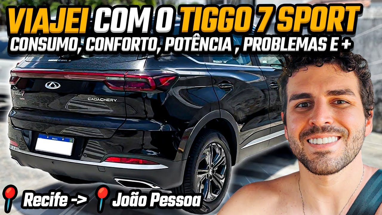 EP.4 Primeira Viagem com o Tiggo 7 Sport. Impressões e análise nos 200km de Recife a João Pessoa