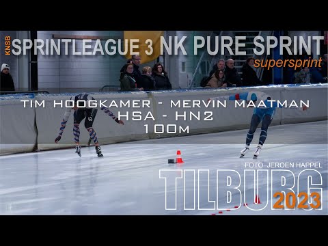 Tim Hoogkamer - Mervin Maatman 100m NK Pure Sprint Tilburg 2023