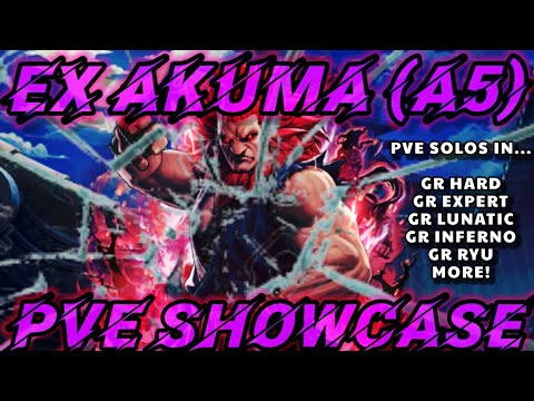 Akuma EX (A5) PVE Fighter Showcase: First Impressions & PVE Showcase - The King of Fighters Allstar