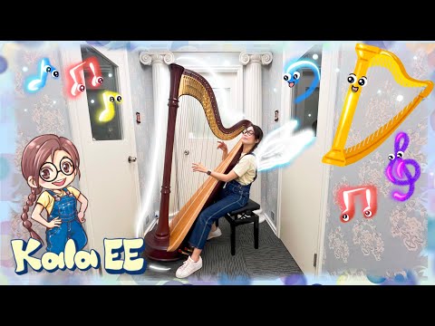 樂器｜豎琴｜音樂｜Learning about Harp & music instrument performance with Kala EE |兒童表演|廣東話教學|兒童中文學習|