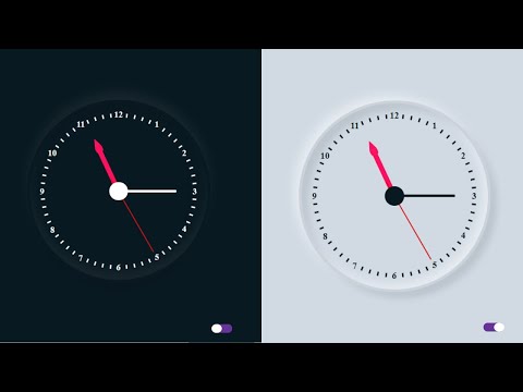 how to analog clock design and animate using only Html and Css - analog clock using html & css[2020]