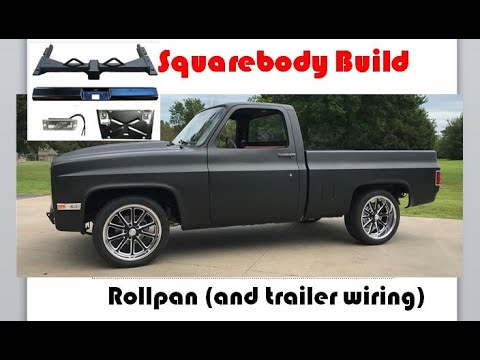 C10 Squarebody Build. Rollpan install over the hidden hitch.