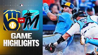 Brewers vs. Marlins Game Highlights (4/18/26) | MLB Highlights