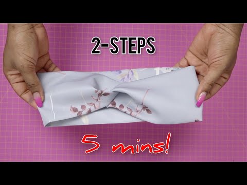 Twisted knot knit headband in 5 minutes! || DIY ||...