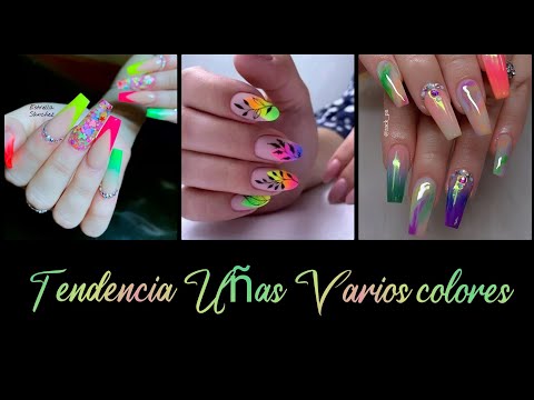 TENDENCIA❤️ UÑAS JUVENILES VARIOS COLORES| NAIL 2021| fashion nail 2020