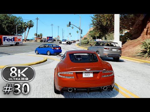 GTA V 8K Ultra Graphics Gameplay Walkthrough Part 30 - GTA V 8K 60FPS PC No Commentary