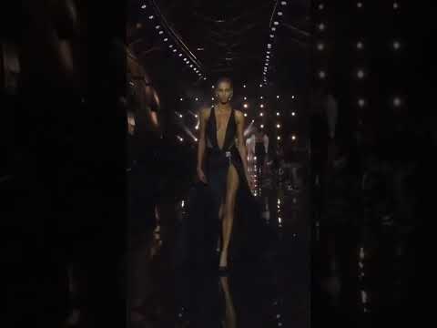 Sacha Quenby walks for Roberto Cavalli spring 2023 fashion show #shorts