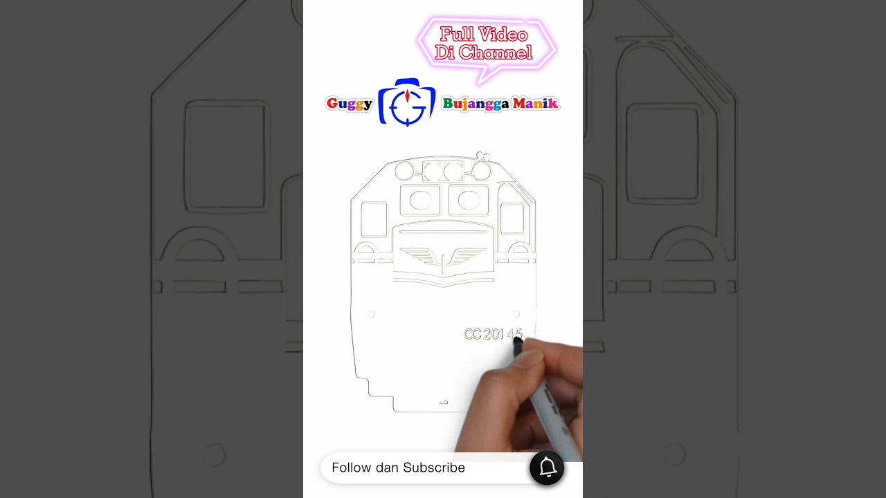 Komik Kereta Api 🚧 Menggambar Face Lokomotif Vintage 🔰 CC 201 45 Video Scribd #guggybujanggamanik