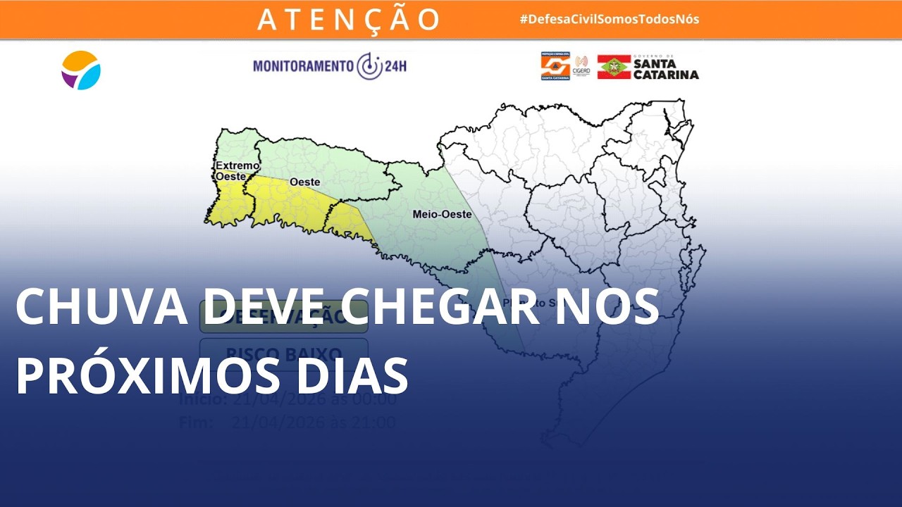 Chuva deve chegar nos próximos dias