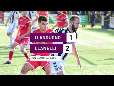 Llandudno 1-2 Llanelli || Uwch Gynghrair Cymru