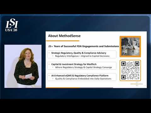 Rita King, Methodsense - Regulatory/QMS platform for medical device compliance | LSI USA '26