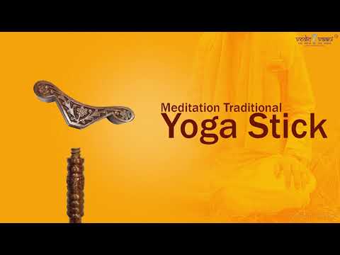 Meditation Traditional Yoga Danda (Stick) - Designer video