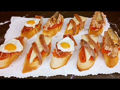 3 PINCHOS Y TAPAS DE ESPAÑA Aprende a prepararlos paso a paso EN CASA 💥 BRUTAL🍺🍺