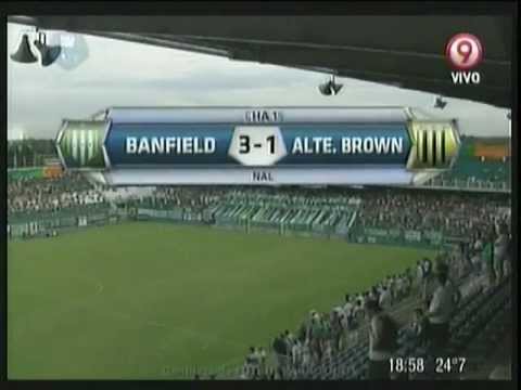 PRIMERA B NACIONAL 2012/13 BANFIELD 3-1 ALMIRANTE BROWN (Fecha 15)
