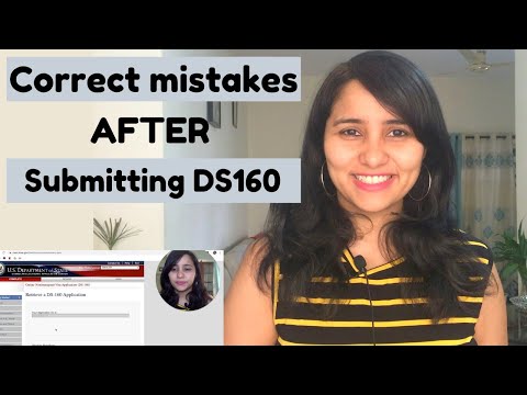Can I correct mistakes in my DS-160 after I have already submitted it?