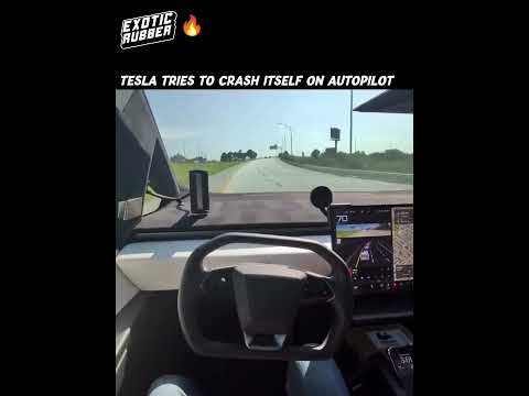 Tesla Tried Crashing Itself On Autopilot