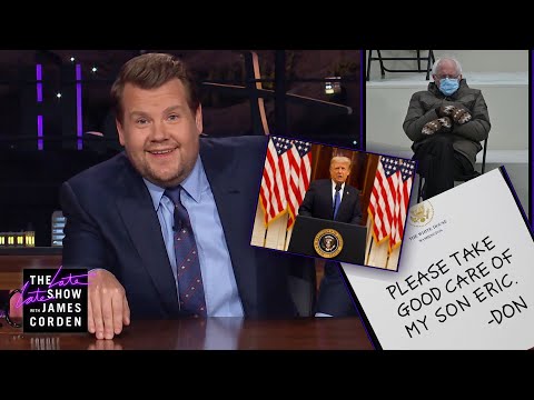 特朗普出局，比登人入局--科登追擊賽。 (The Trumps Are Out, The Bidens Are In - Corden Catch-Up)