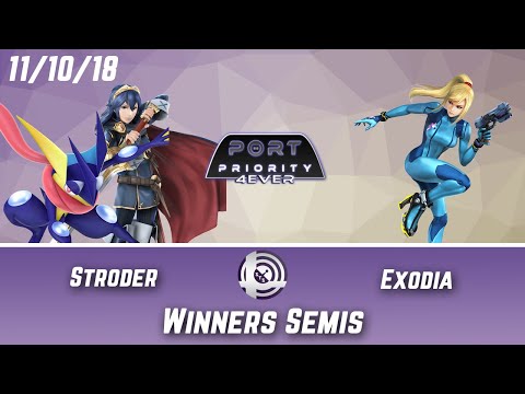 Port Priority 4Ever - Stroder (Greninja) Vs. Exodia (Zero Suit Samus) - Winners Semis