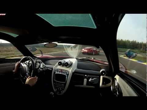 Pagani Huayra vs Ferrari F12 Track Test .mp4