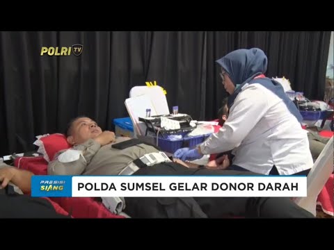 POLDA SUMSEL MENGGELAR KEGIATAN DONOR DARAH