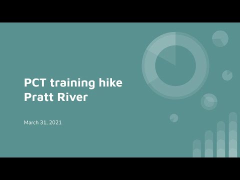 PCT training on Pratt River Trail