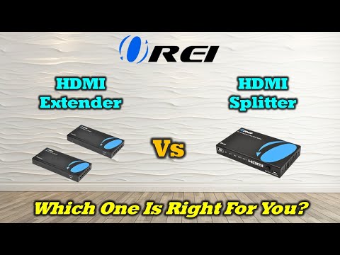 Part of a video titled HDMI Splitter vs HDMI Extender - YouTube