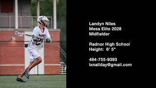 Landyn Niles Radnor High School - Spring 2026