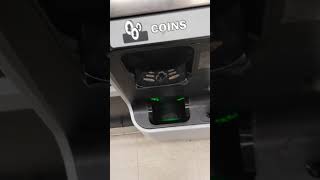 Meijer paying the bottle return with the cash