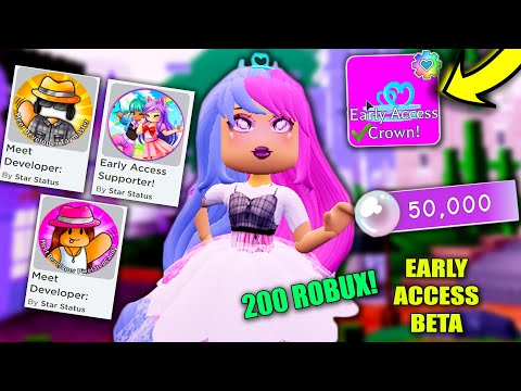 Was 200 Robux in early Beta worth it?! Roblox Crown Academy