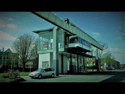Eine Fahrt mit der H - Bahn in Dortmund in Zeitraffer am 22.04.2021