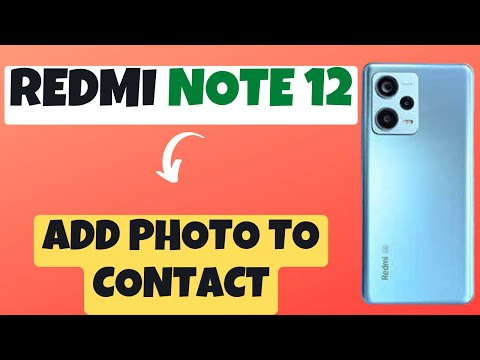 Redmi Note 12 How to Set Contact Photo || Add Photo to Contact