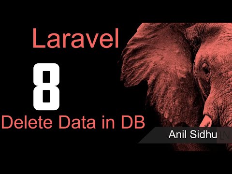 Laravel 8 tutorial Delete Data in Database