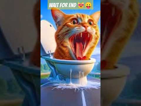 cat become skibidi toilet cat 😻😭,#cute ,#cats ,#shorts