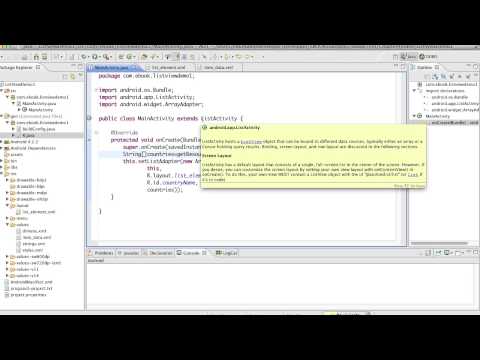 Android Development Course - Chapter 11 - List View Demo1