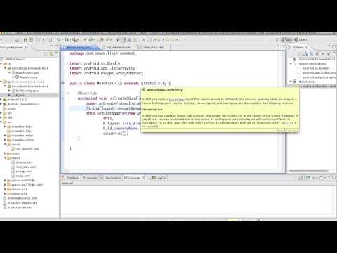 Android Development Course Chapter 11 List View Demo1