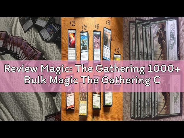 Vídeo relacionado con 1000+ Bulk Magic The Gathering Cards MTG [Toy] by Magic: the Gathering