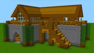 Minecraft - How to build a Big Starter House