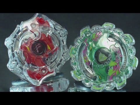 BATTLE Beyblade Burst ベイブレードバースト B-02 Spriggan Spread Fusion VS B-04 Kerbeus Central Defense AWESOME