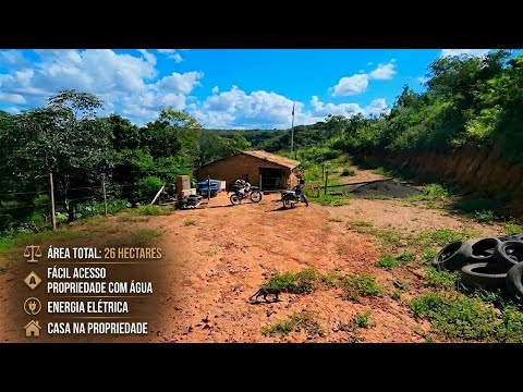PROPRIEDADE 26 HECTARES A 10KM DA CIDADE! COM CASA, ÁGUA E ENERGIA –OPORTUNIDADE NORTE DE MG 150 MIL