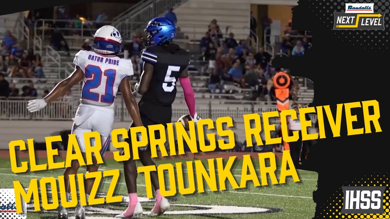 Underrated Wide Receiver Mouizz Tounkara Shines: Clear Springs HS Football Highlights