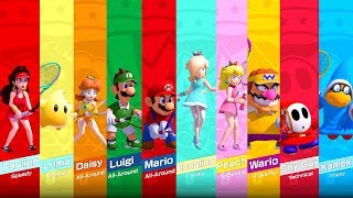 Mario Tennis Aces - All Characters (July 2019 DLC Included)