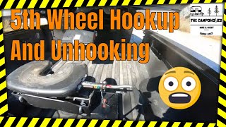5th Wheel Hook Up and Unhooking / Lippert One Touch Control / 5th Wheel Hitch