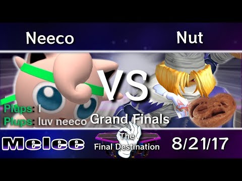 The Final Destination 8/21/17 Neeco (Jigglypuff) vs. Nut (Sheik) - SSBM Grand Finals