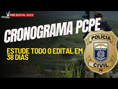 PCPE - Plano de estudos - Polícia civil de Pernambuco | 2023