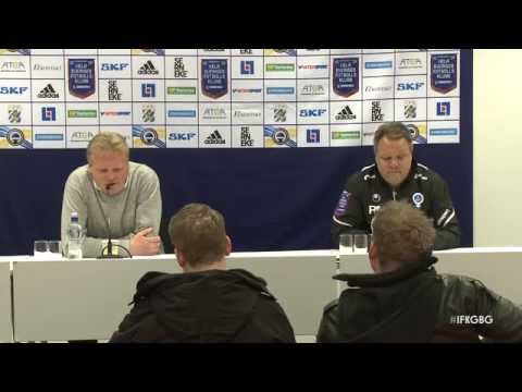 Presskonferensen efter IFK Göteborg - Åtvidabergs FF