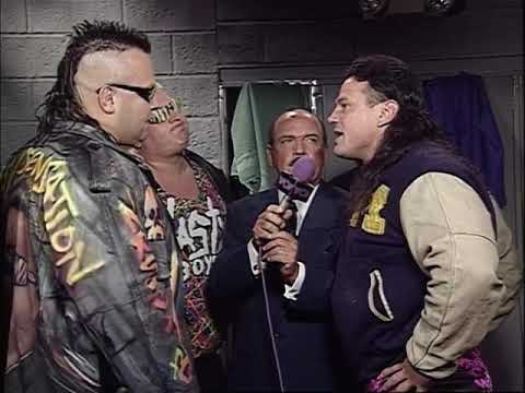 Nasty Boys / Steiner Brothers Backstage Promo with Mean Gene (WCW)