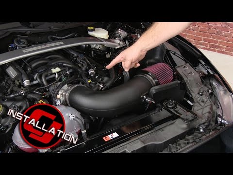 2015-2020 Mustang GT350/GT350R JLT Cold Air Intake Kit Black Textured Installation