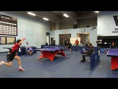 Weschester Table Tennis Center October 2022 Open SIngles Final - Romain Lorentz vs Aditya Sareen