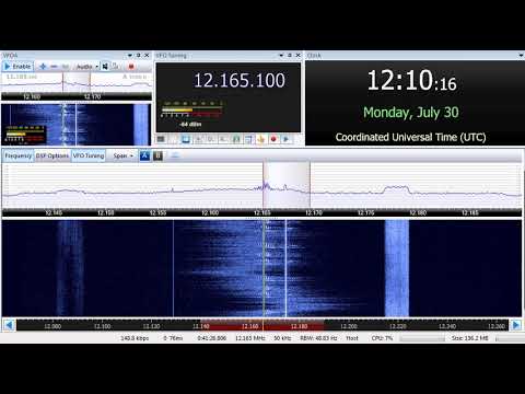 30 07 2018 S06s Russian Lady numbers station in Russian to Eu 1209 on 12165 unknown tx site USB+AM